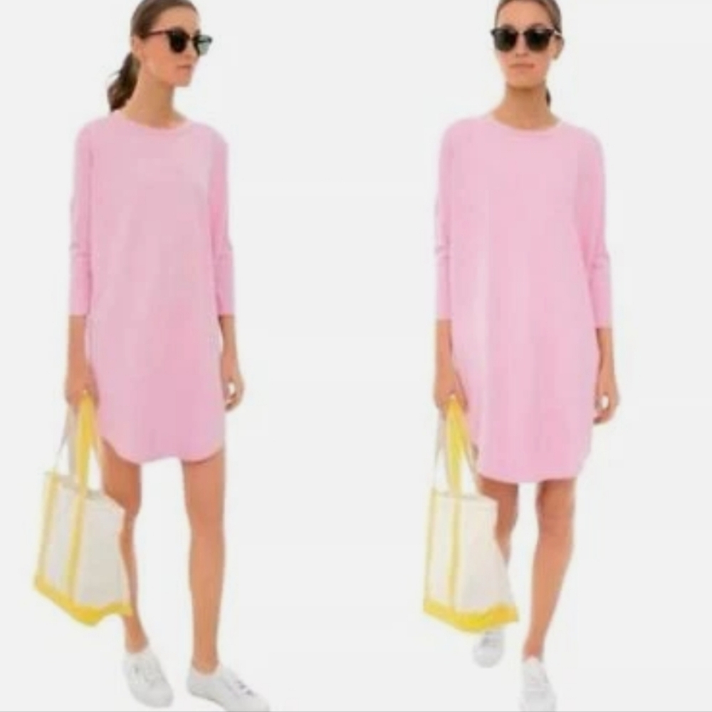 Pomander Place Tuckernuck Sue Oversized Pink Dolman Long Sleeve Sweater Dress